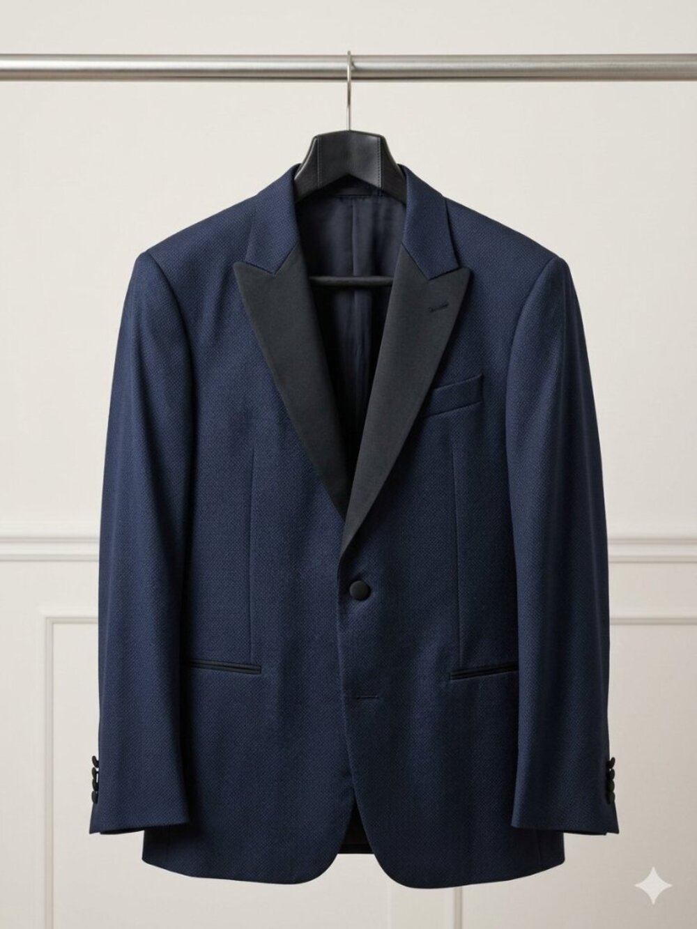 Men's Armani G-Line Evening Wear Navy Blue Tuxedo with Pants - EU 52, Men's 42 L